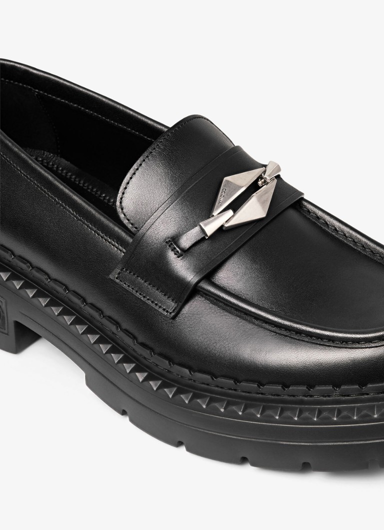 Mocassins Jimmy Choo Marlow Diamond/F da Kalfsleer