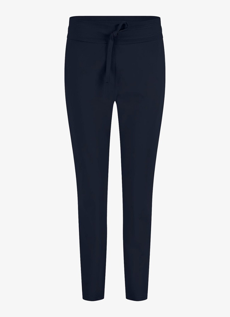 Pantaloni crop, mulați, cu talie înaltă și șnur de strângere, Studio Anneloes Startup