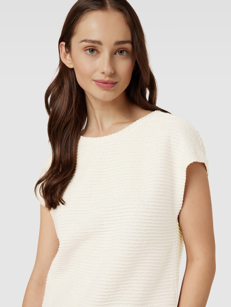 T-Shirt in Strukturmuster Modell 'Sabila' in offwhite