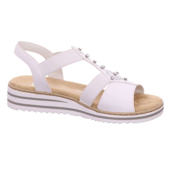 RIEKER Klassische Sandalen weiss