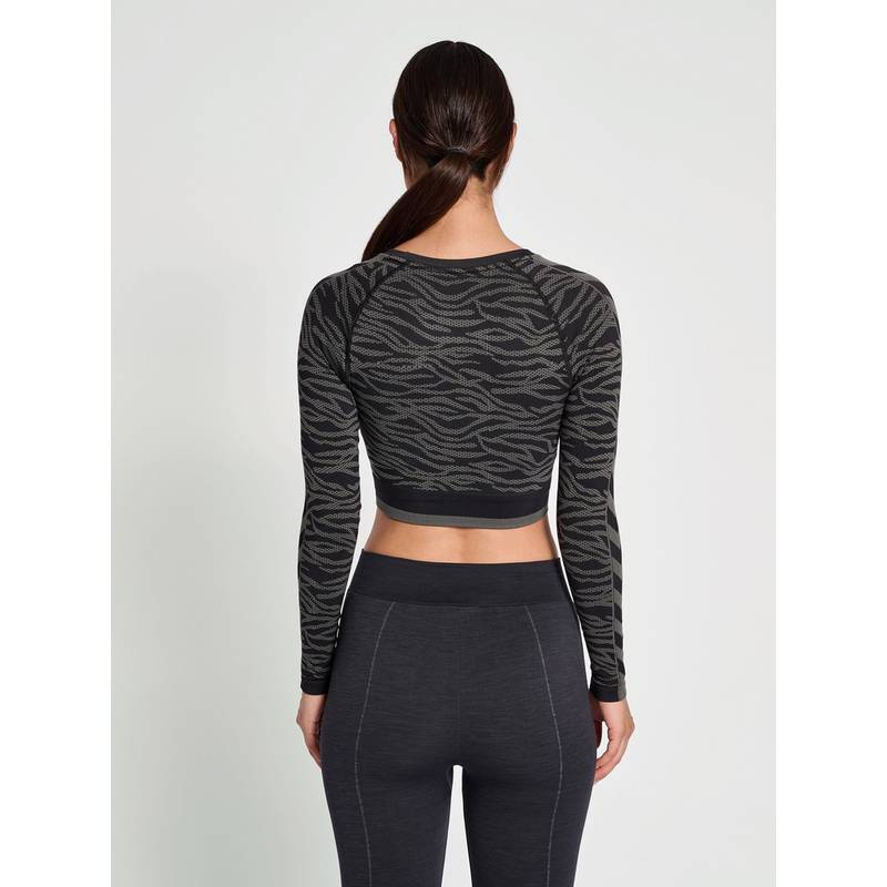 hummel hmlMT SAGA SEAMLESS CROP T-SHIRT LS T-Shirt Damen
