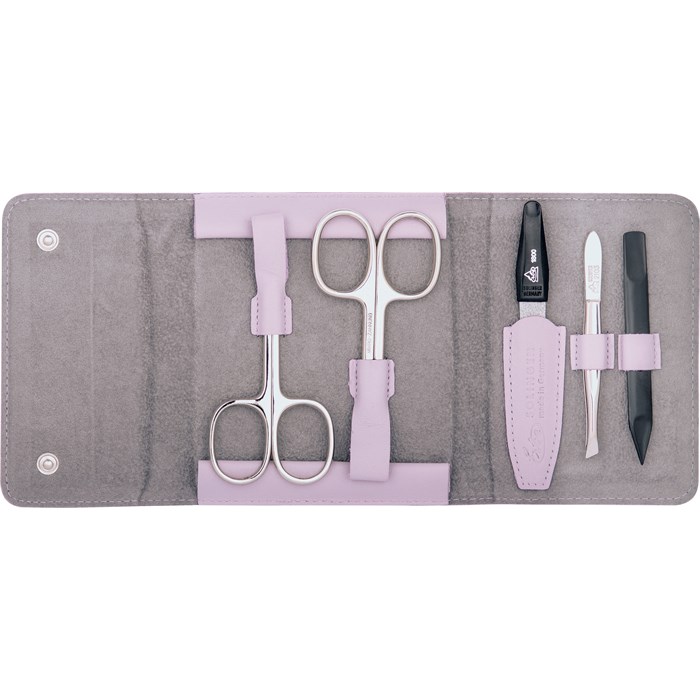 Druckknopf-Etui, 5-tlg. Flieder