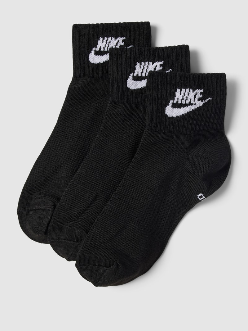 Socken im 3er-Pack in schwarz