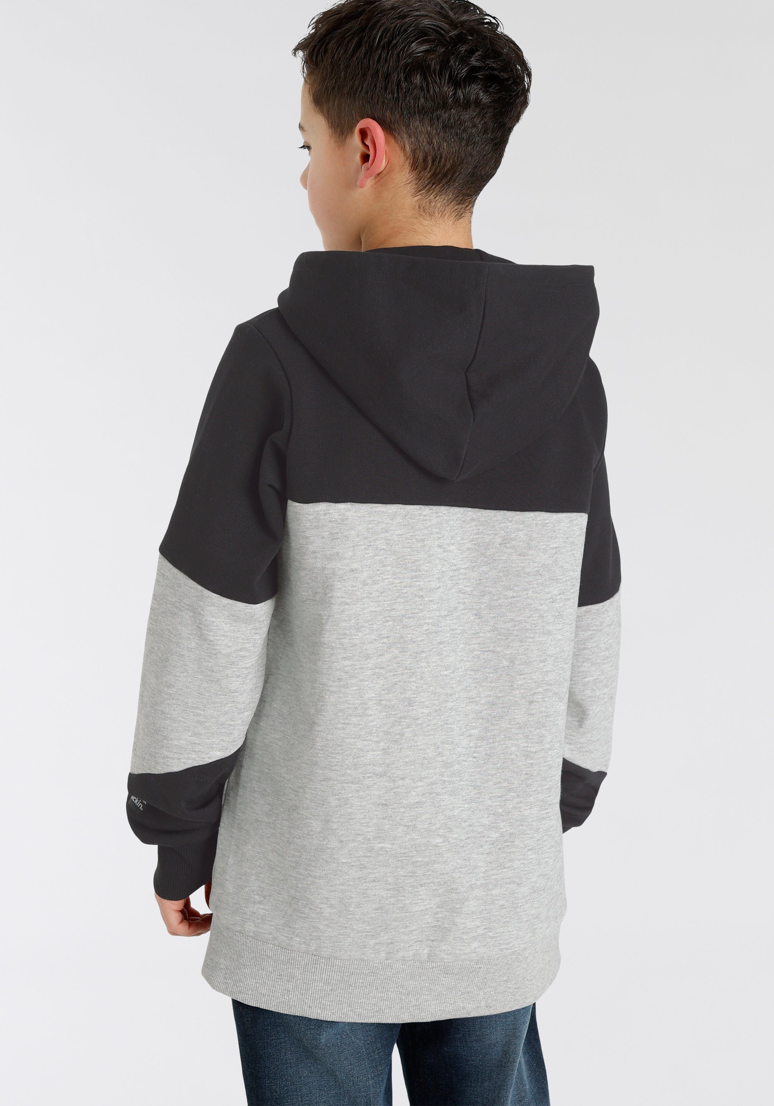 Alife & Kickin Kapuzensweatshirt Colorblocking, mit lässigen Einsätzen und Logo-Drucken