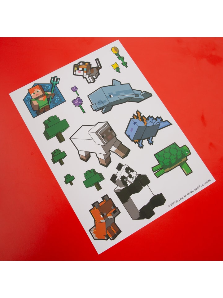Minecraft Minecraft Wandtattoos, Sticker, 6 Bogen mit Aufkleber günstig kaufen 6er-Set