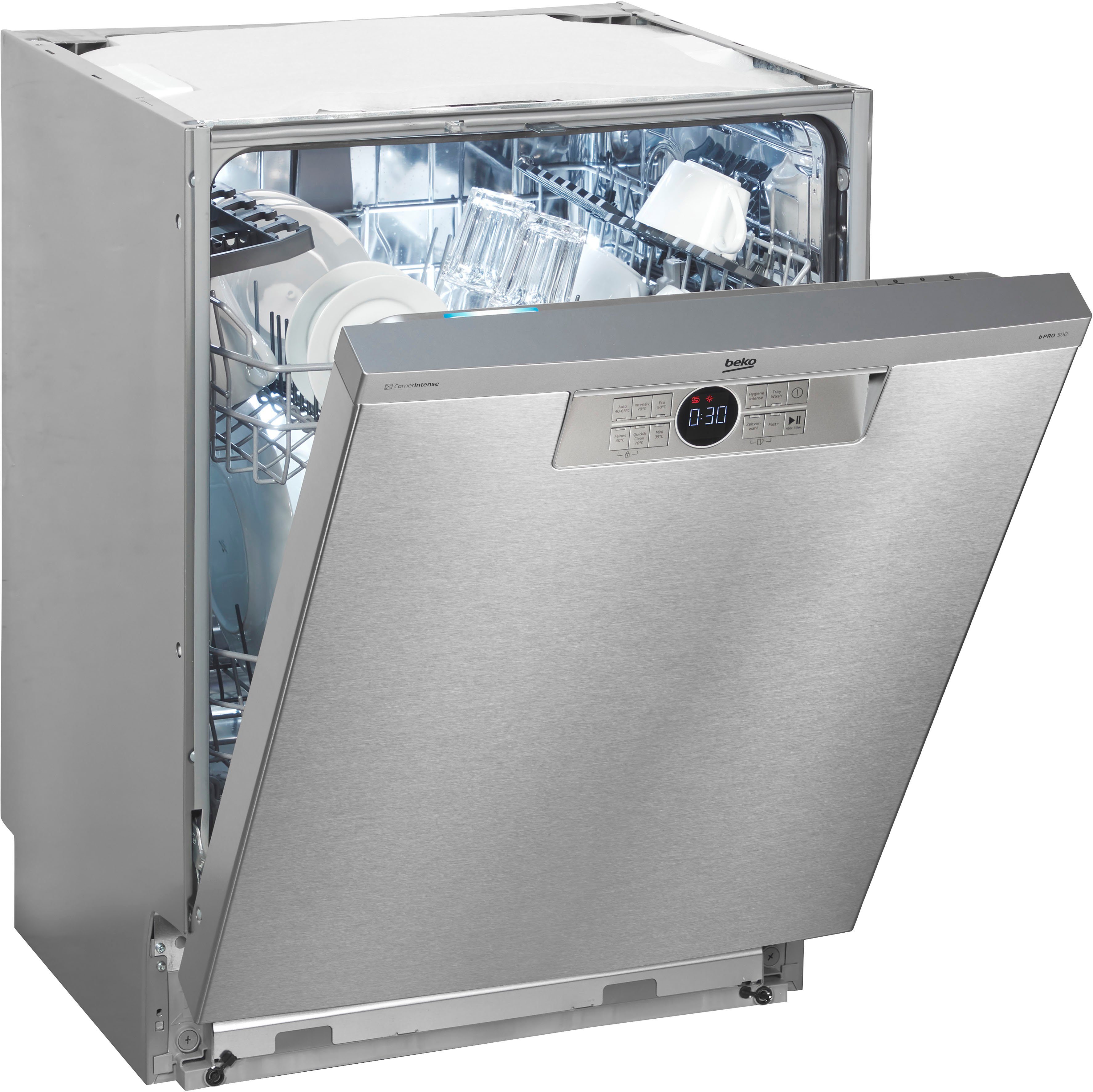 BEKO Unterbaugeschirrspüler, BDUN28O40X, 14 Maßgedecke