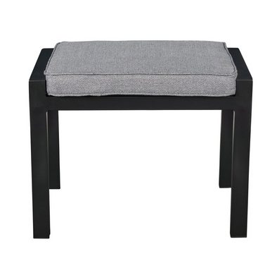 LC Garden Gartenlounge-Hocker LC Garden Sondrino Hocker schwarz Fußbank