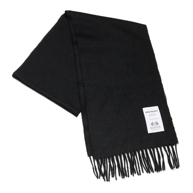 Norse Projects Norse Moon Merino Lambswool Scarf Black