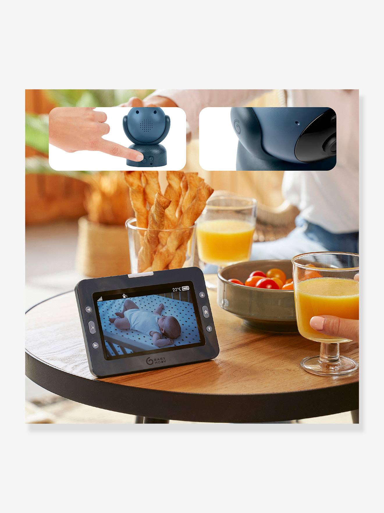 Babymoov Video-Babyphone YOO MASTER+ BABYMOOV - blau