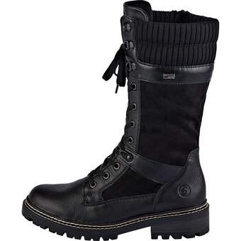 Remonte Schnürstiefel in schwarz