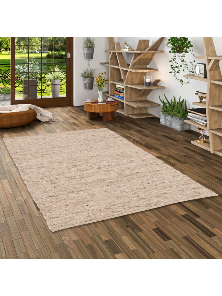 Pergamon Natur Teppich Wolle Alaska Meliert in Natur günstig kaufen