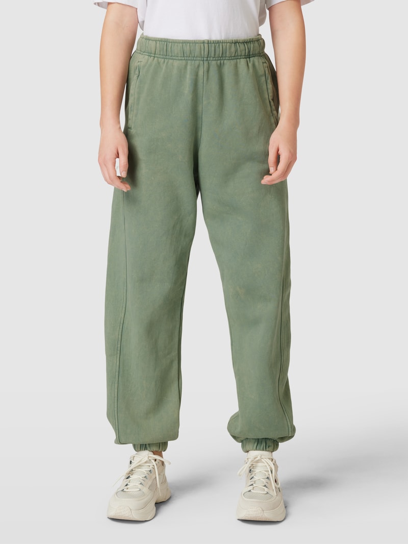 Jogpants mit elastischem Bund in lindgrün