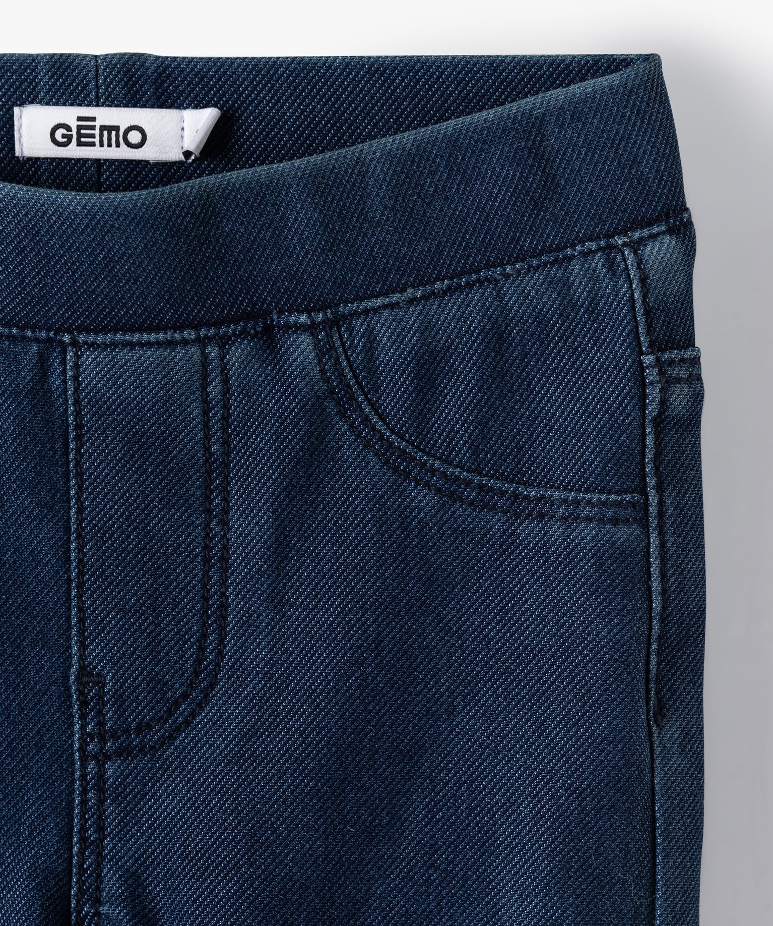 Jegging fille en maille très extensible stone | GEMO