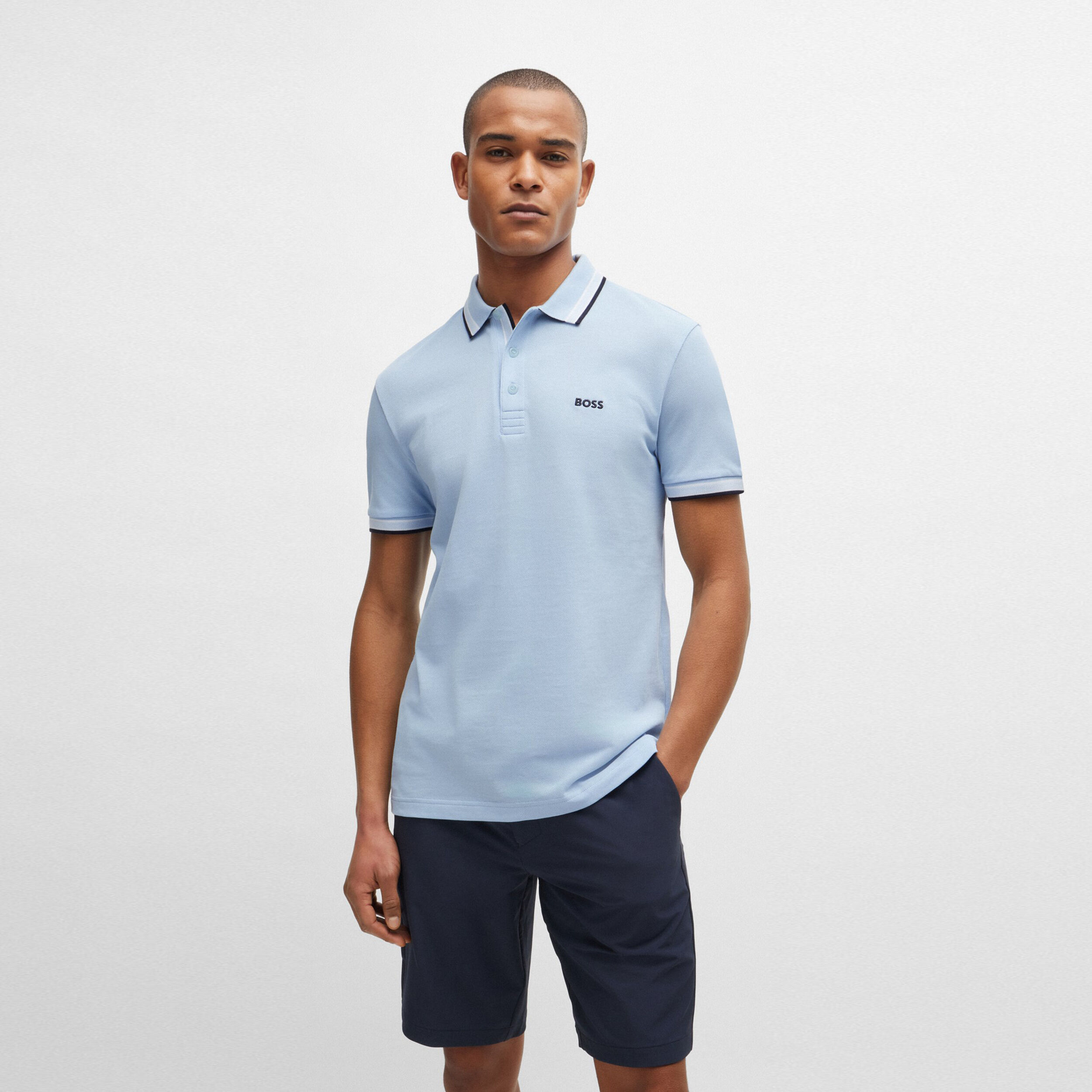 Paddy Polo Herren - Hellblau