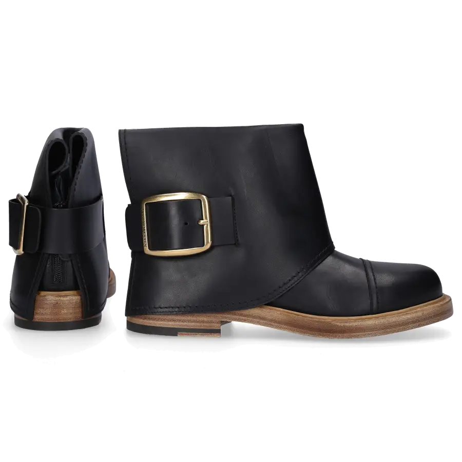 Alexander McQueen - Stiefeletten WHXZ9 Kalbsleder - schwarz