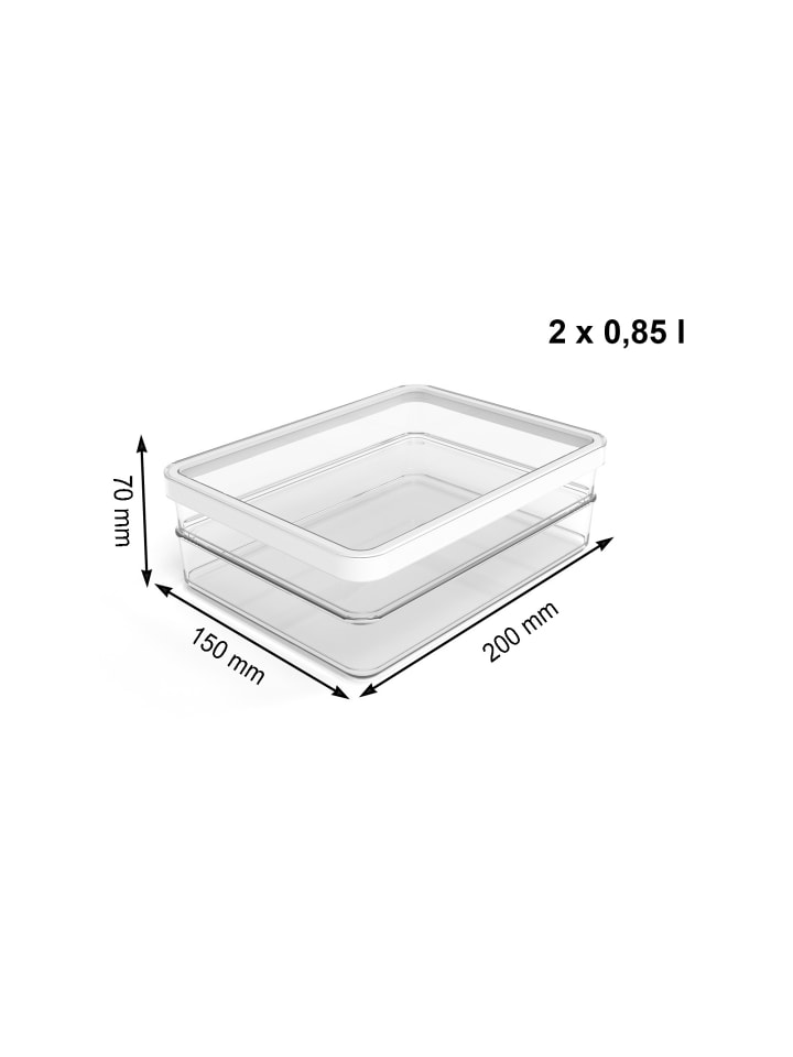 Rotho 2er Set Premium Dose Foodcenter 0,85 l LOFT günstig kaufen onesize