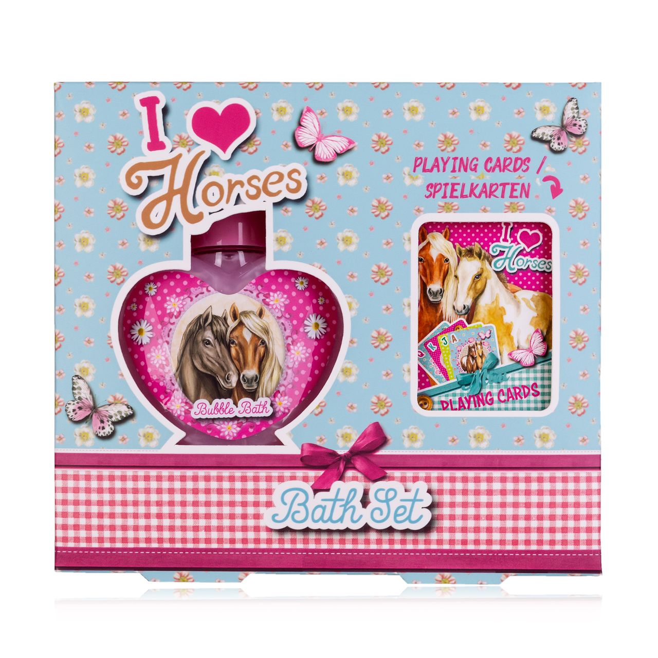 accentra Badeset I LOVE HORSES in Geschenkbox