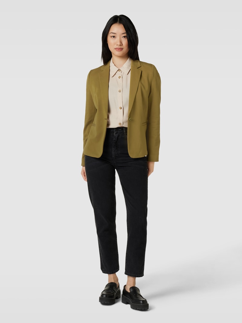 Blazer mit Knopfverschluss in grün
