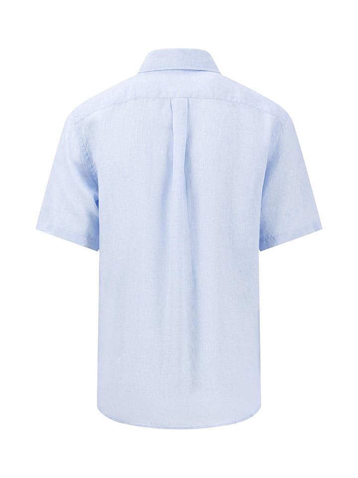 FYNCH-HATTON Leinen-Hemd - Regular fit - in Hellblau günstig kaufen