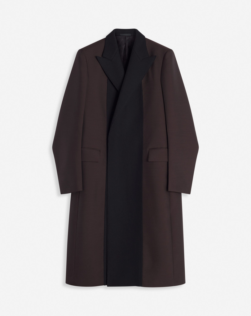 MANTEAU BI-MATIERE