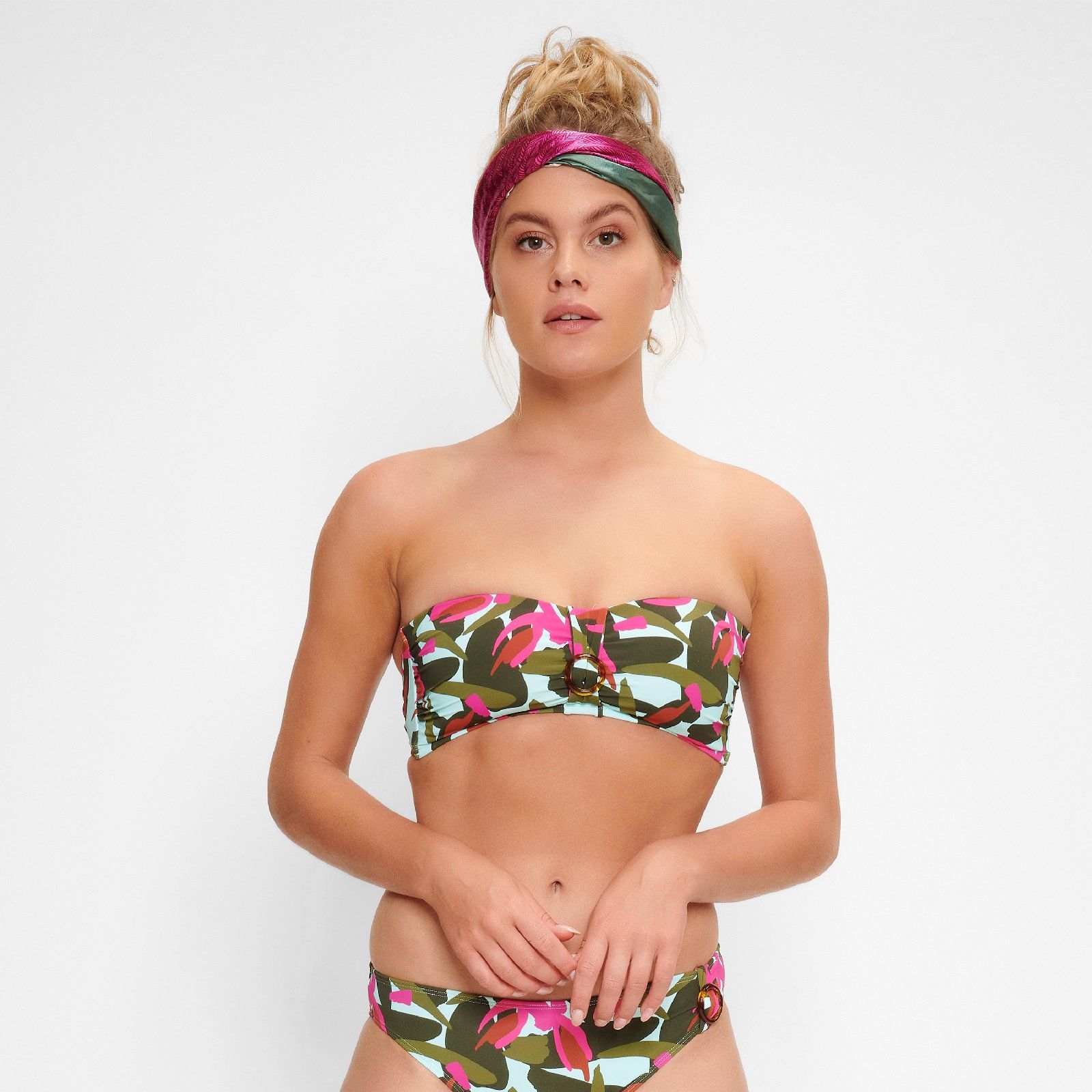 LingaDore 7109BB Jungle Druck Bandeau-Bikini Oberteil