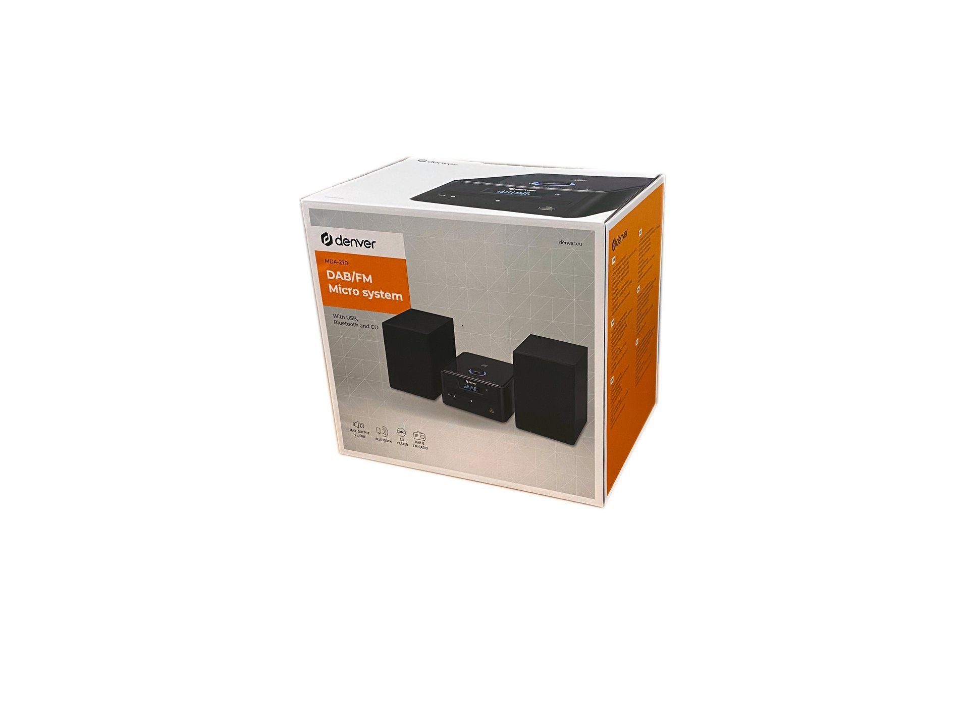 Denver MDA-270 Micorstereoanlage Stereoanlage (Digitalradio (DAB), 10 W)