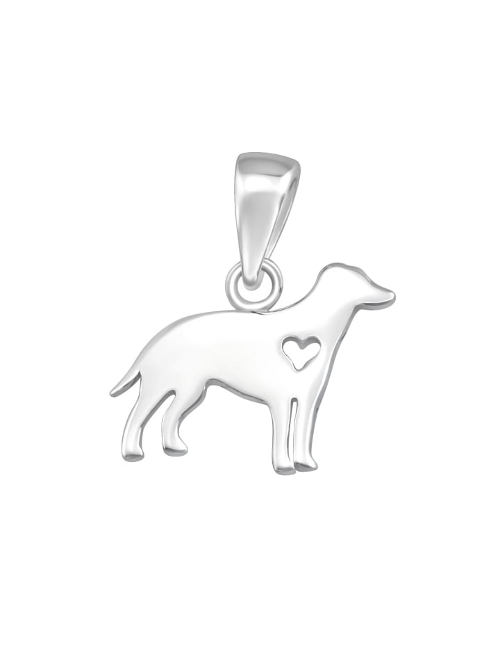 Alexander York Kette mit Anhänger HUND cut out Design HERZ in 925 Sterling Silber, 2-tlg. günstig kaufen onesize