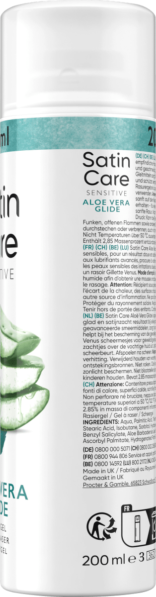 Rasiergel, Aloe Vera Glide, 200 ml