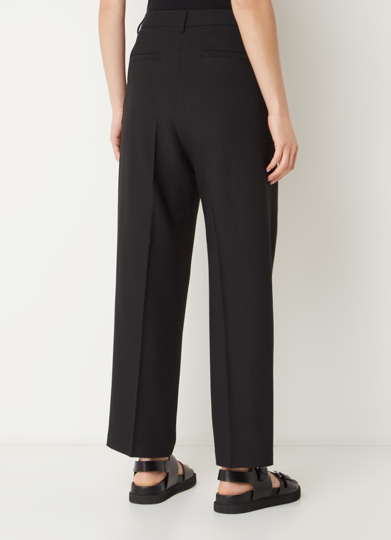 Pantaloni Sessùn Trevor Stretch cu talie joasă și croială dreaptă