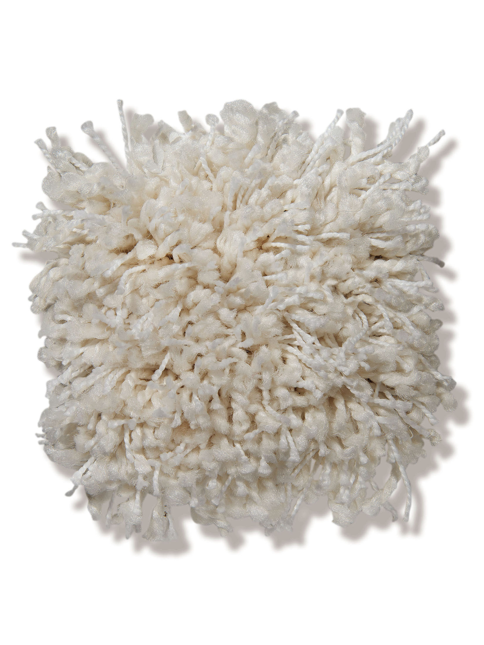 Luxury Shaggy Langflor-Teppichboden, Creme
