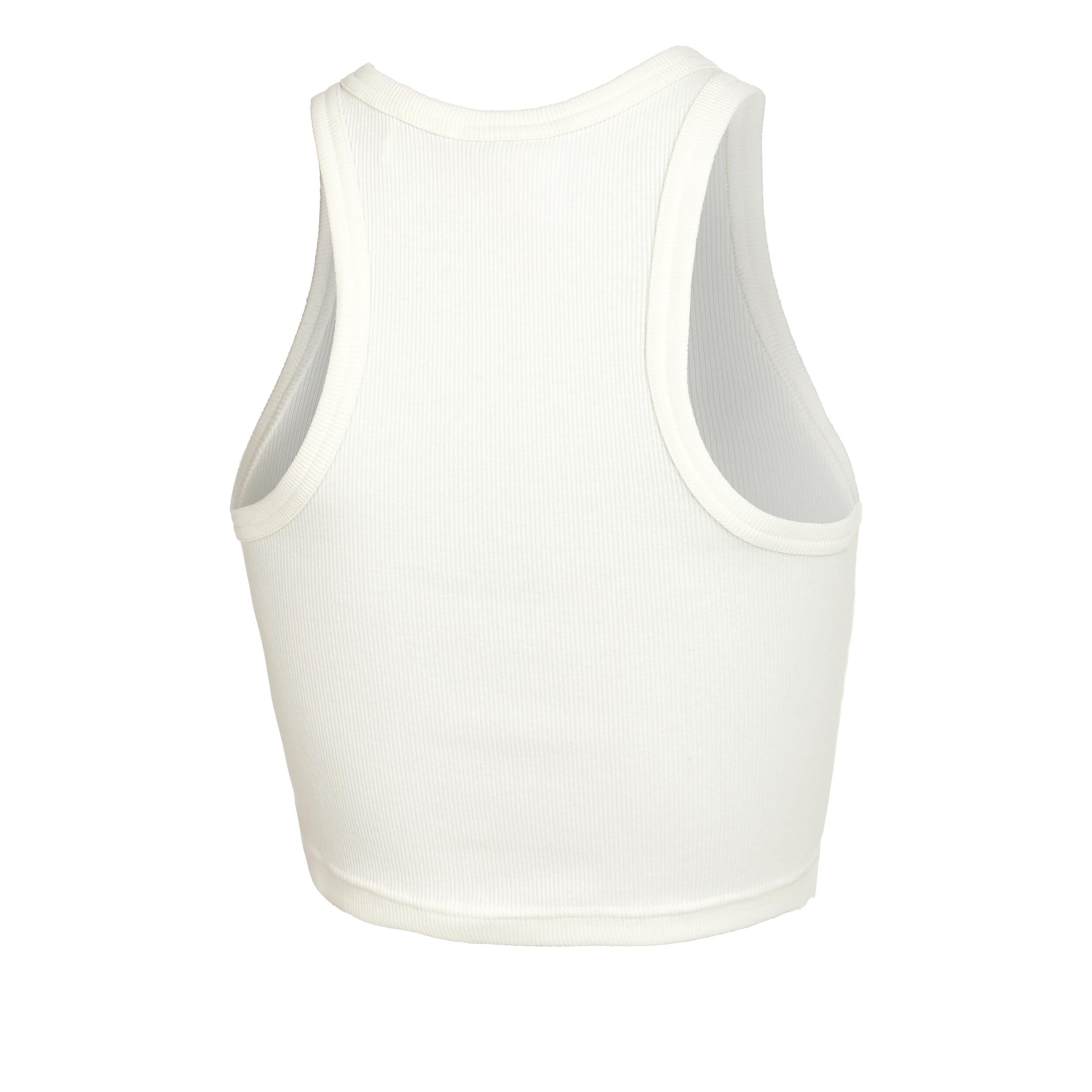 Crossroad Ribbed Tank-Top Damen - Weiß