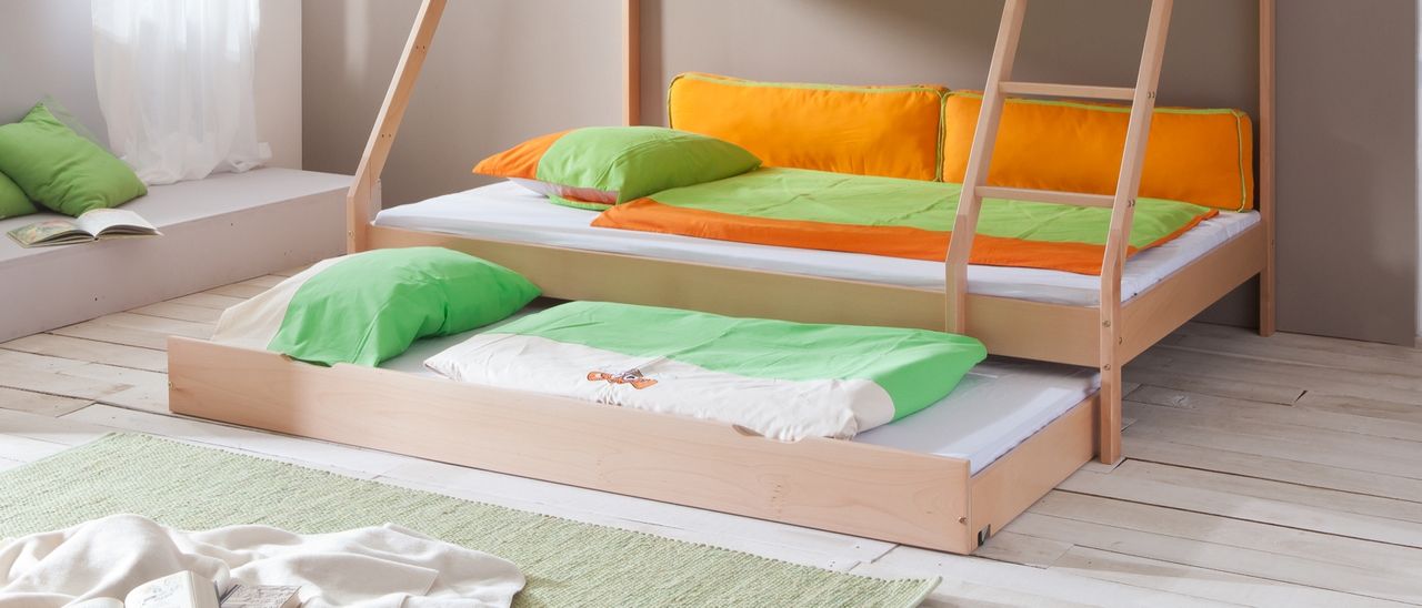Relita Bettkasten zu Bett MIKE oder Nik der Fa. Relita, in Buche massiv natur lackiert