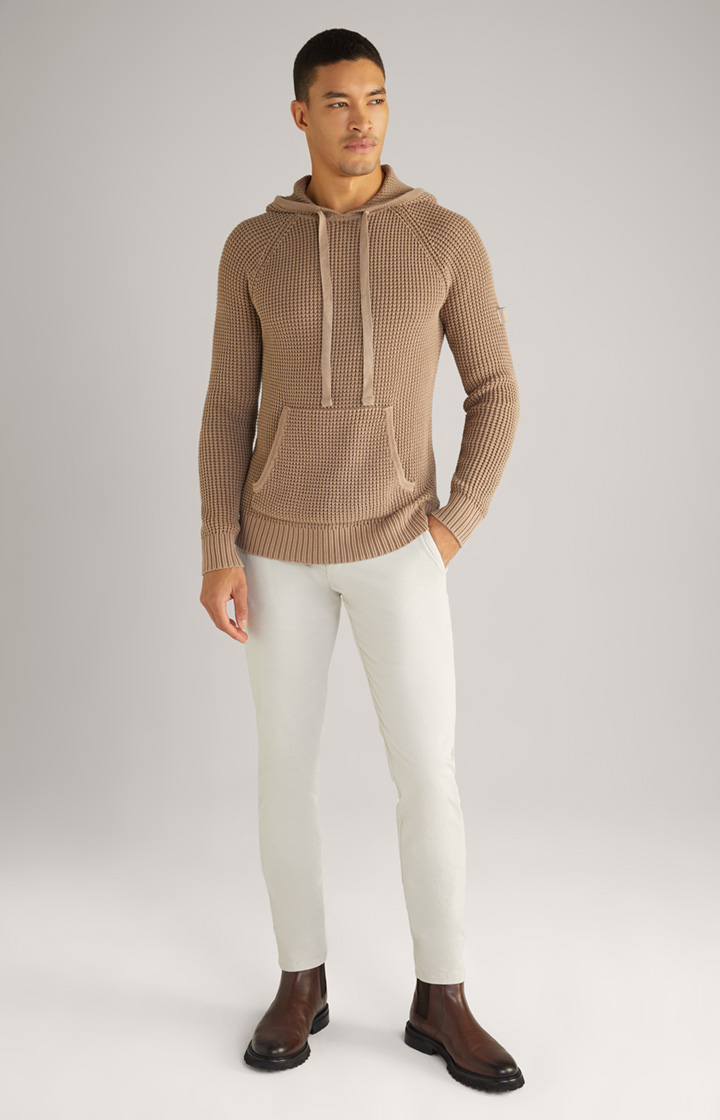 Strick-Hoodie Hoodor in Braun