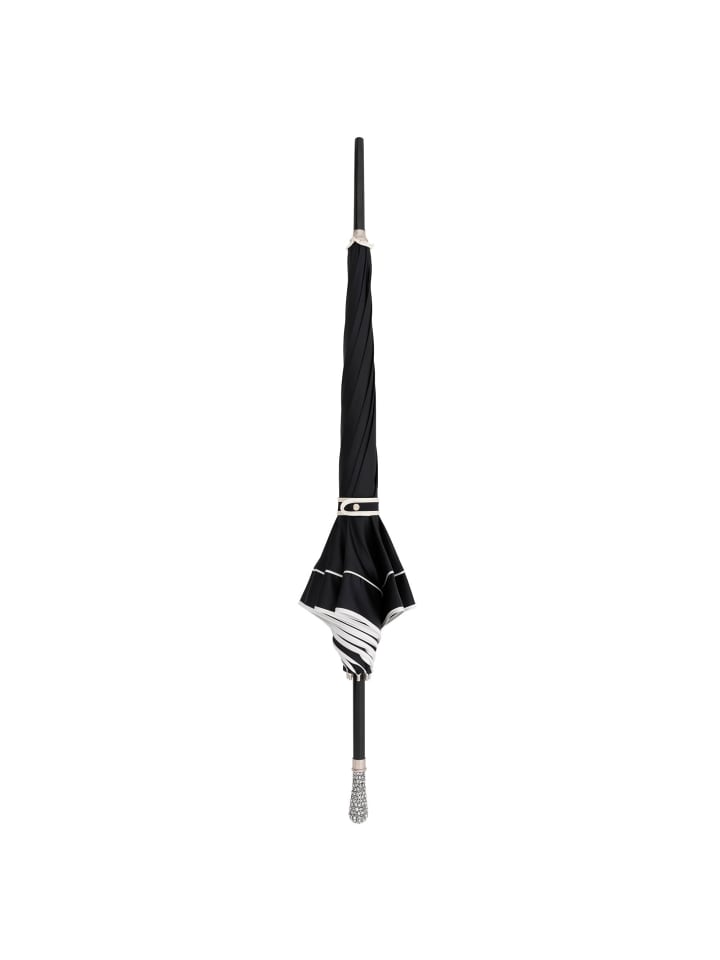 doppler Manufaktur Crystals Stockschirm 91 cm in schwarz ecru günstig kaufen onesize