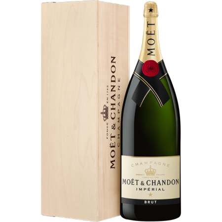 CHAMPAGNE MOËT & CHANDON - BRUT IMPÉRIAL - NABUCHODONOSOR - CAISSE BOIS