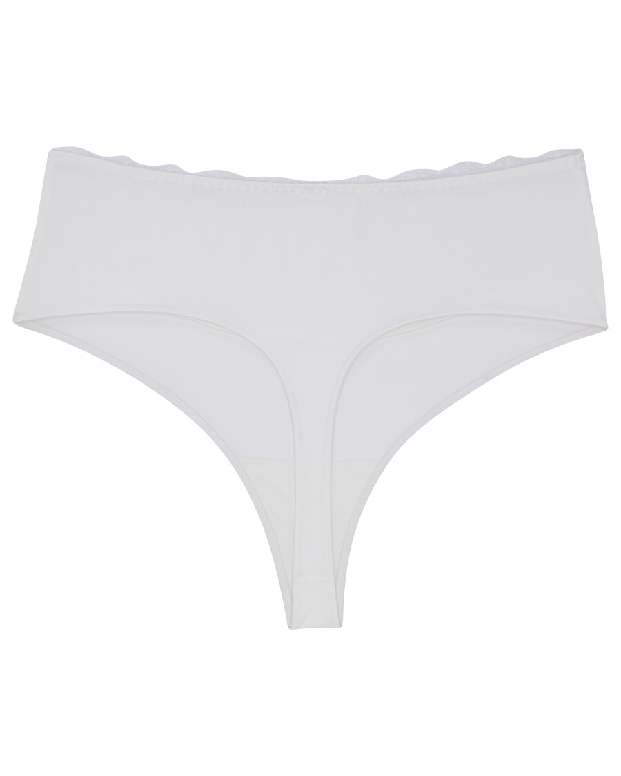 Weißer String