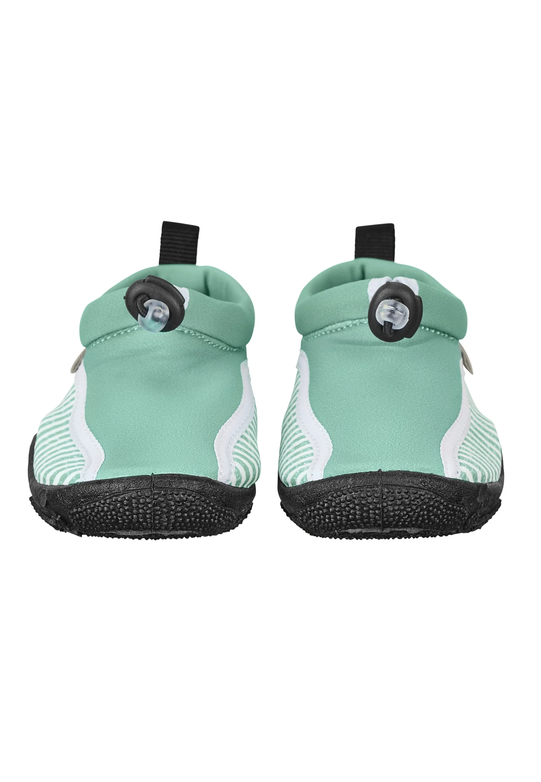 Aqua-Schuh Kinder in Dunkelgrün mit Seersucker