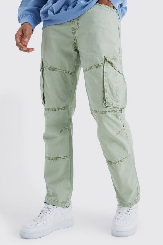 Cargo-Hose mit geradem Bein und Acid-Waschung