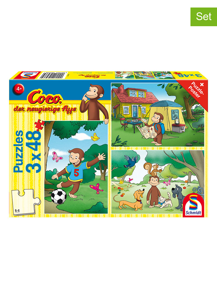 Schmidt Spiele 3x 48tlg. Puzzle-Set: 