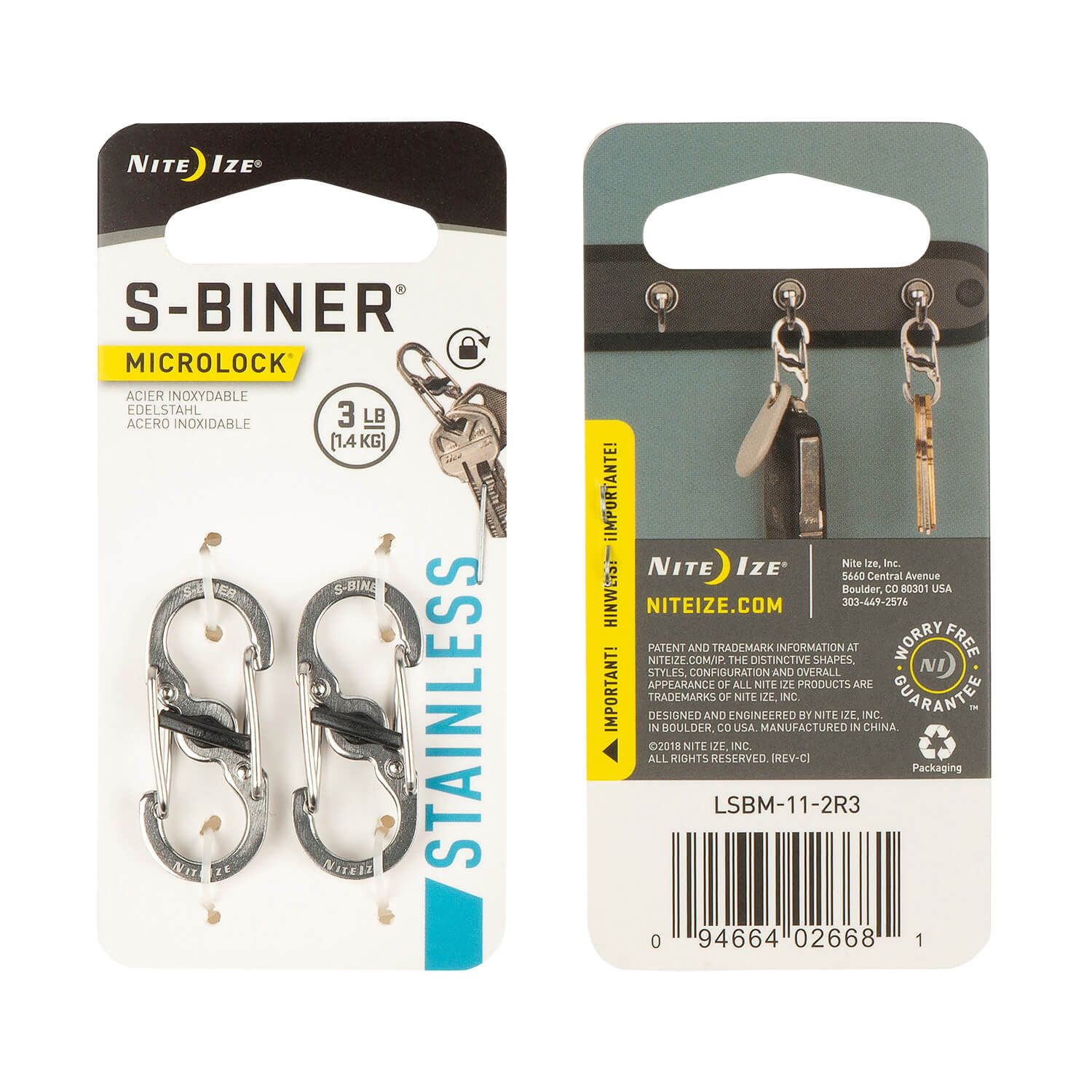S-Biner Micro Lock 2er Pack