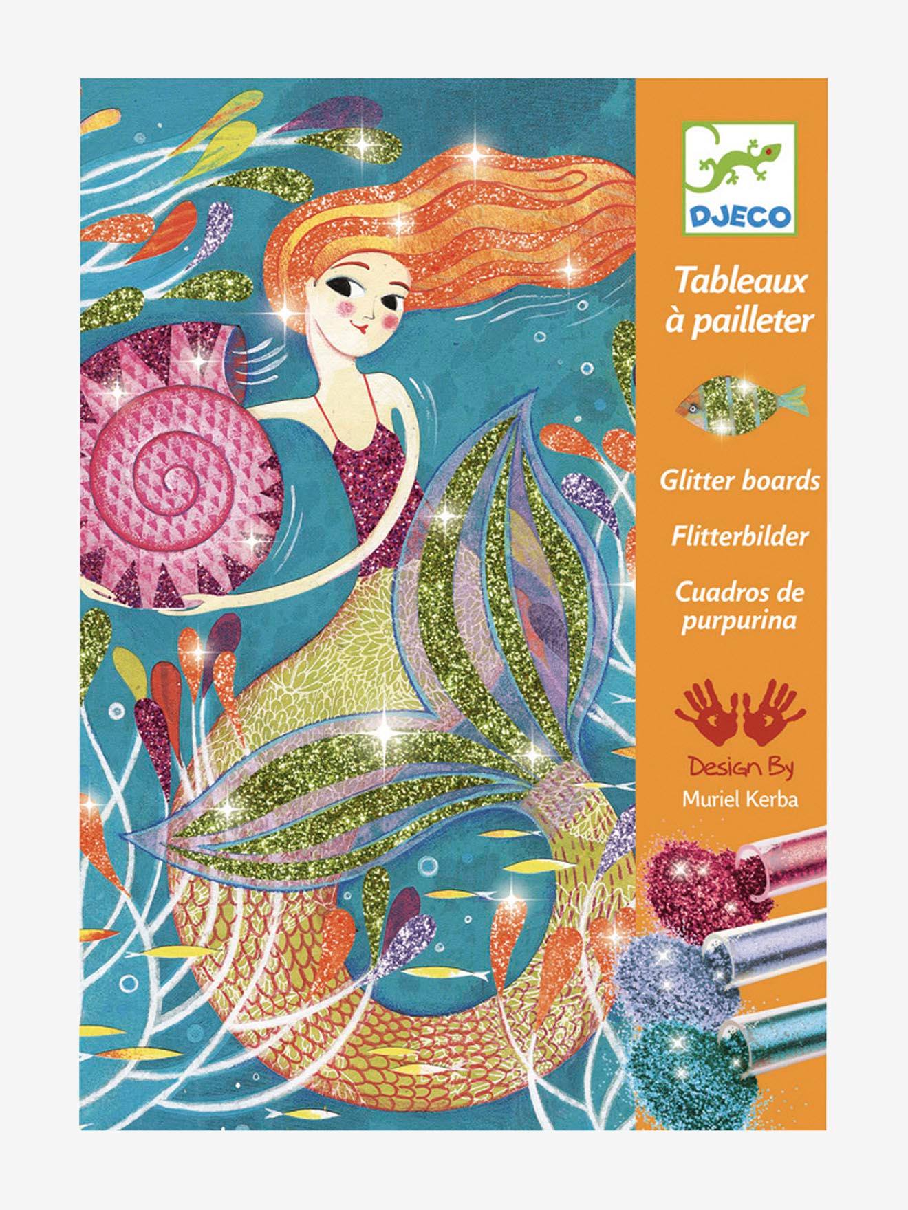 Djeco Kreativ-Set mit Glitzersand MEERJUNGFRAUEN DJECO - mehrfarbig