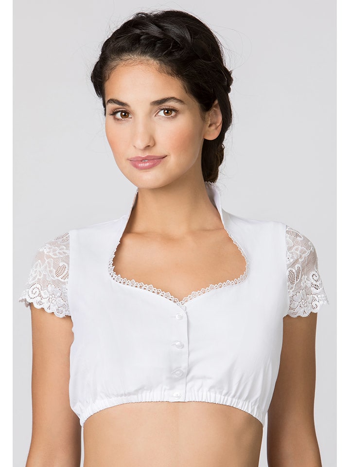 Stockerpoint Dirndlbluse in Weiß günstig kaufen