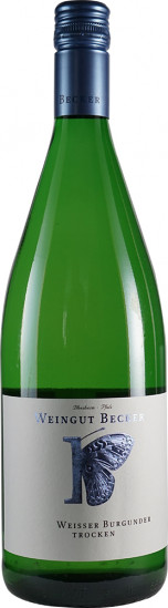 2022 Weißer Burgunder trocken Bio 1,0 L - Weingut Becker-Heißbühlerhof