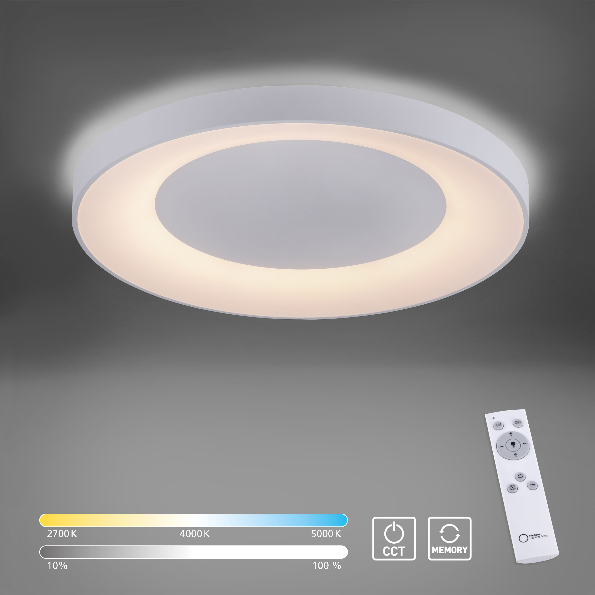 JUST LIGHT.LED-Deckenleuchte 1flg