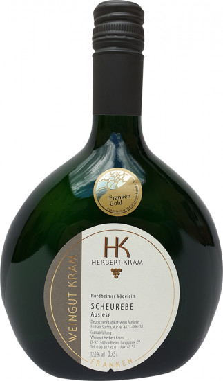 2017 Nordheimer Vögelein Scheurebe edelsüß - Weingut Kram