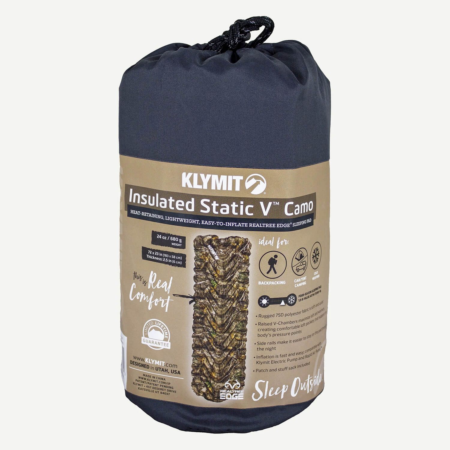 Insulated Static V Isomatte Realtree Edge Camo