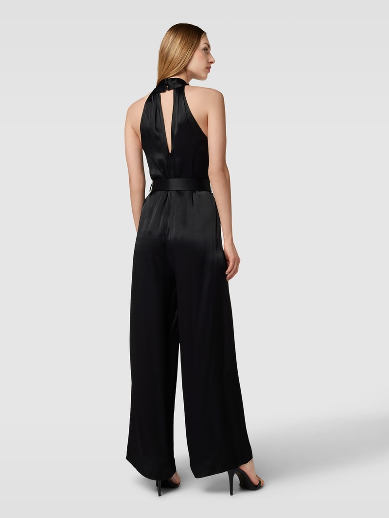 Jumpsuit mit Knopfleiste Modell 'TOPE' in schwarz