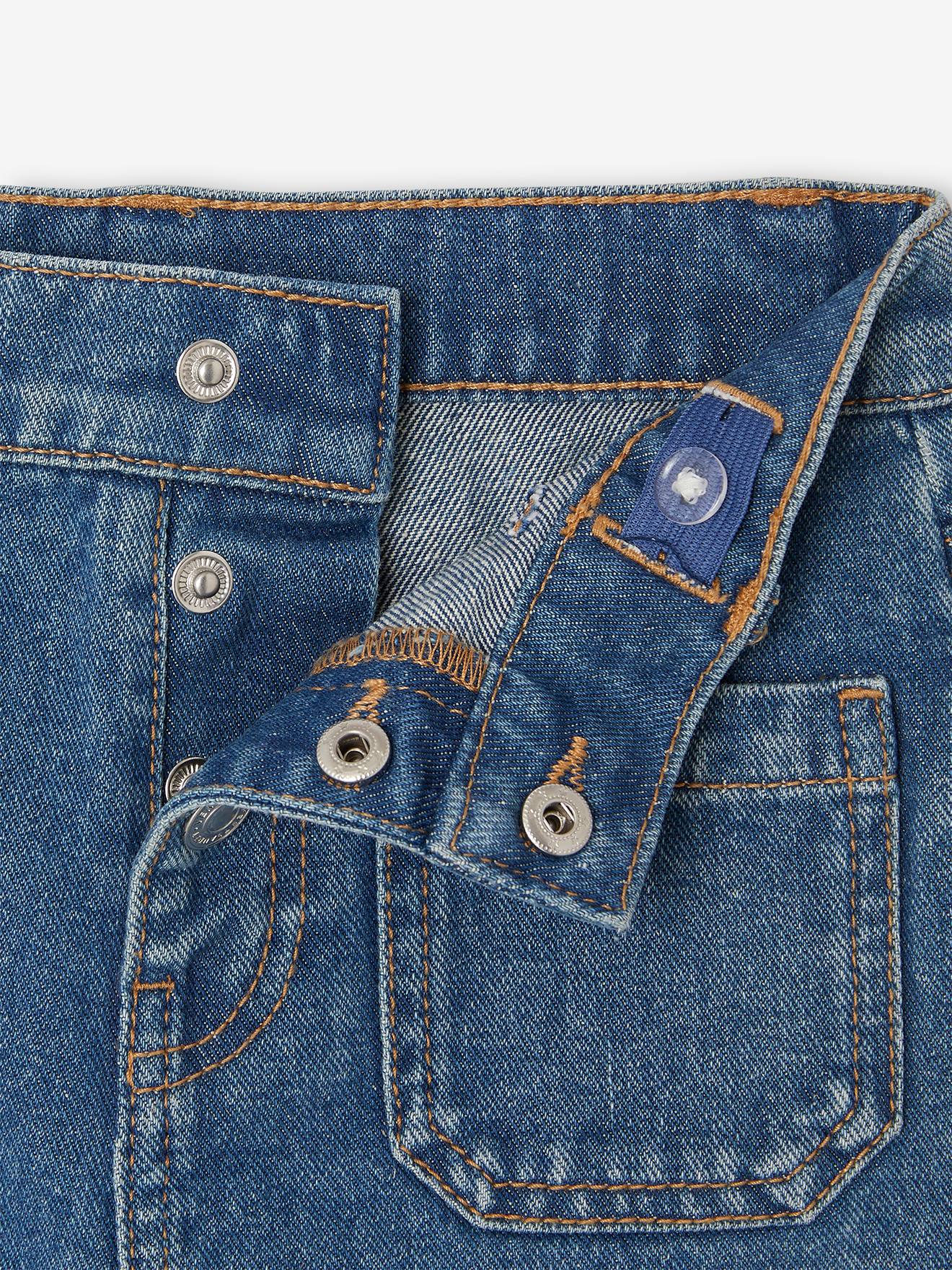 Vertbaudet Mädchen Jeans-Shorts - blue stone