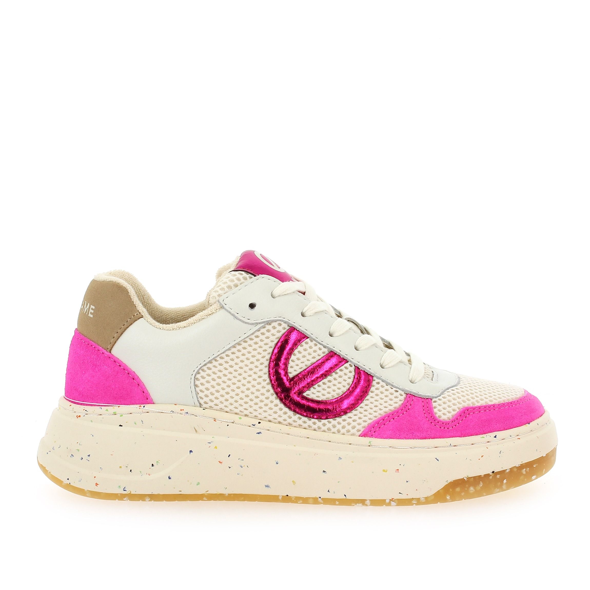 No Name  BRIDGET SNEAKER W - Blanc Fuschia