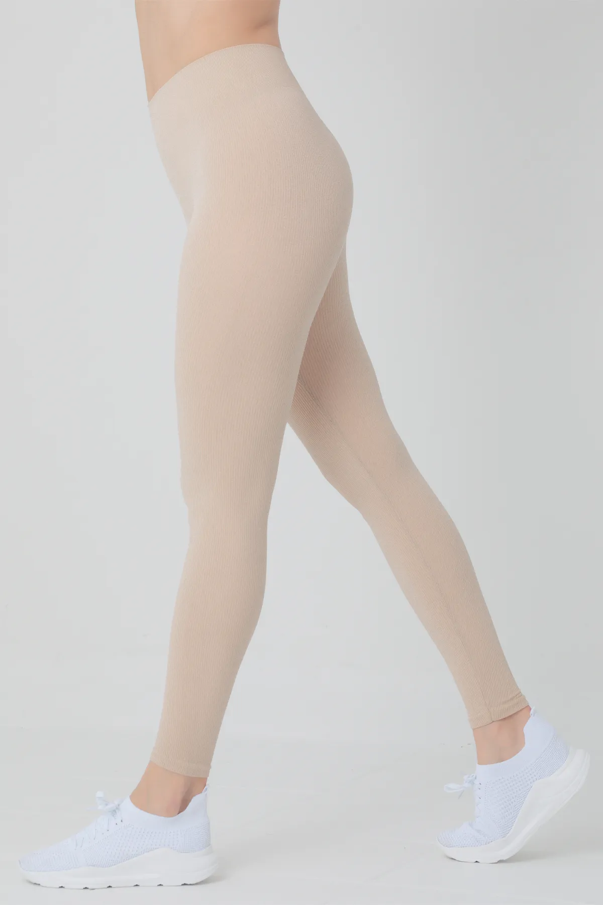 Doremi  Nahtlose gestrickte Leggings mit hoher Taille